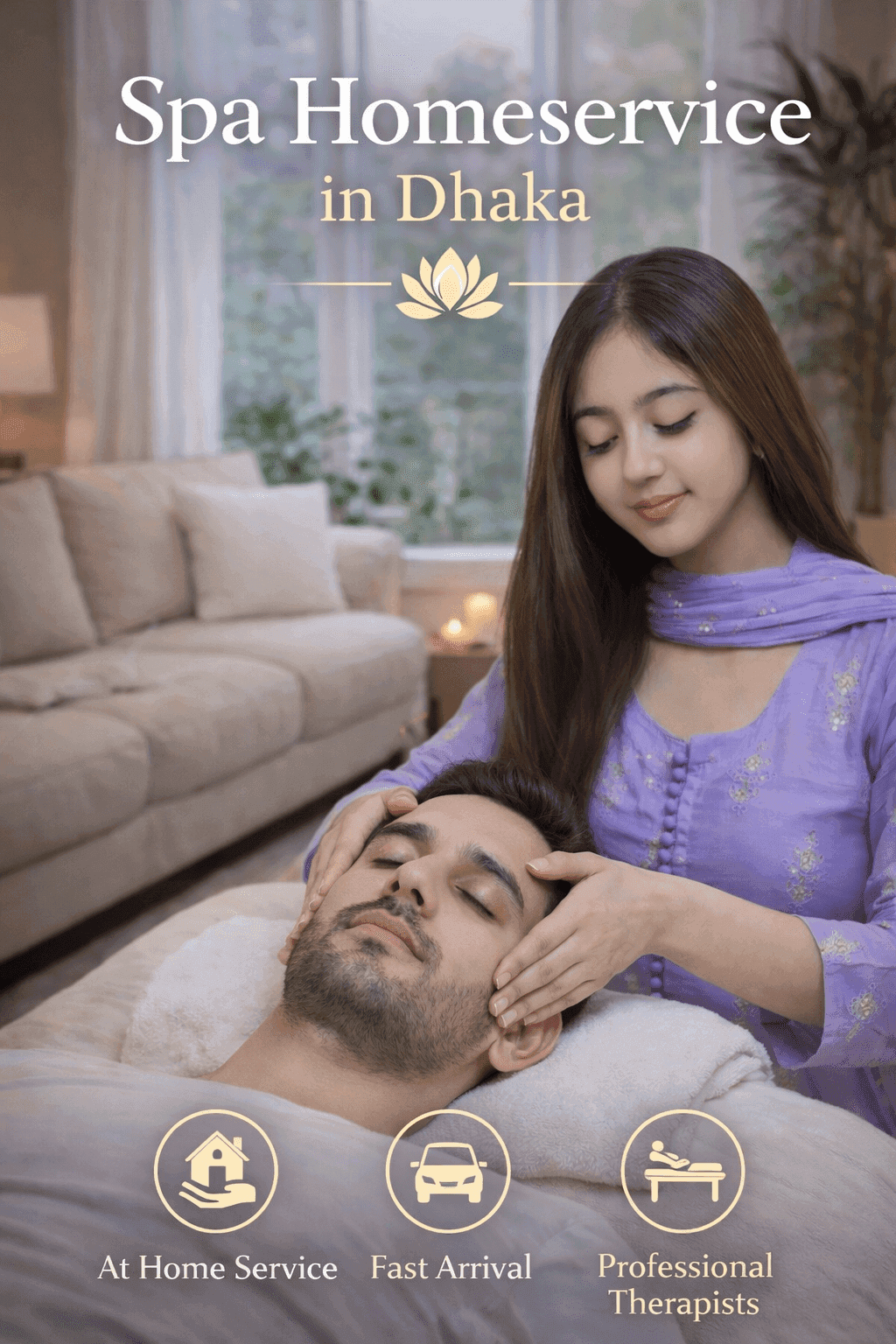Spa homeservice in Dhaka - professional massage therapy at home