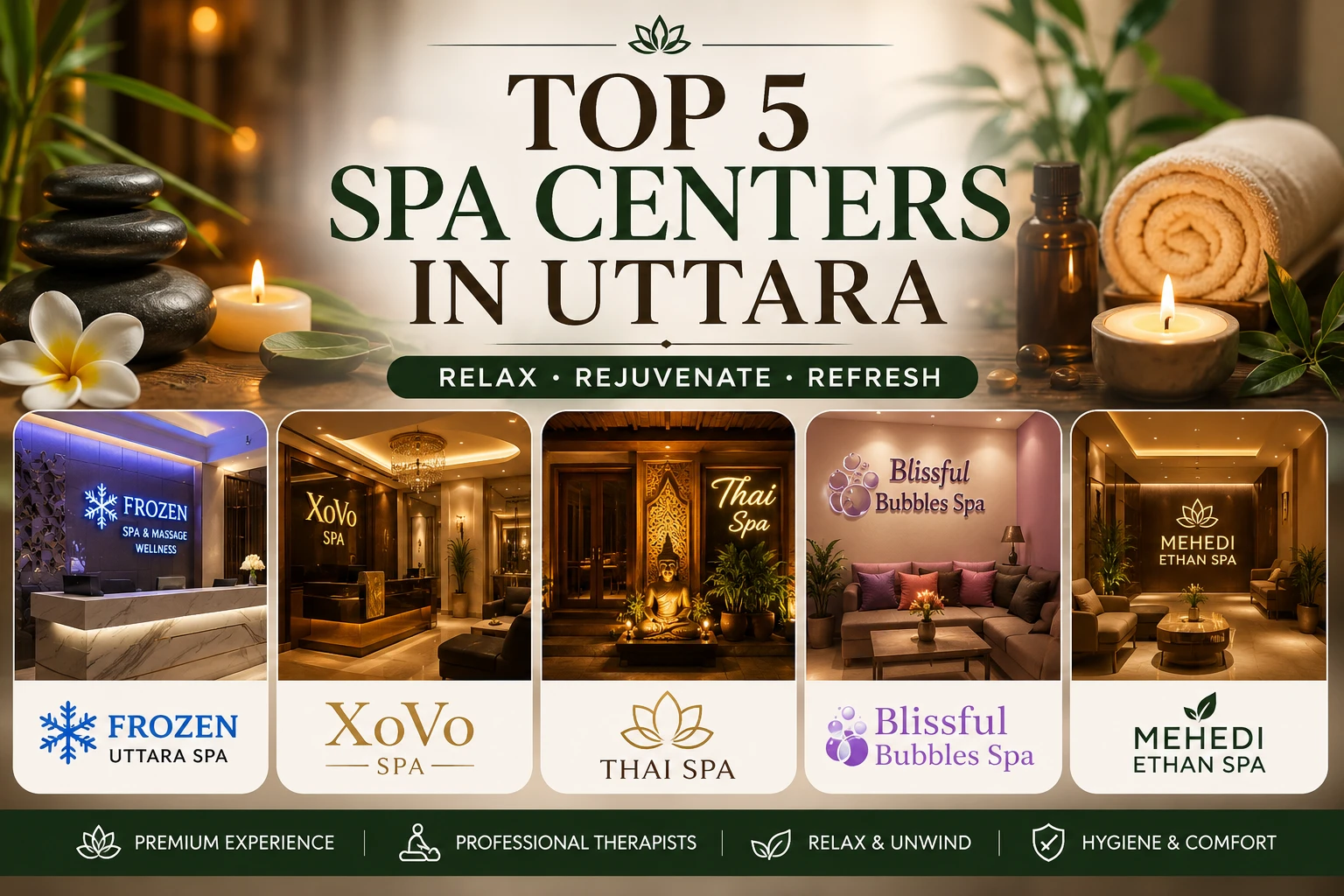 Top 5 best spa centers in Uttara 2026 - luxury spa and Thai massage guide