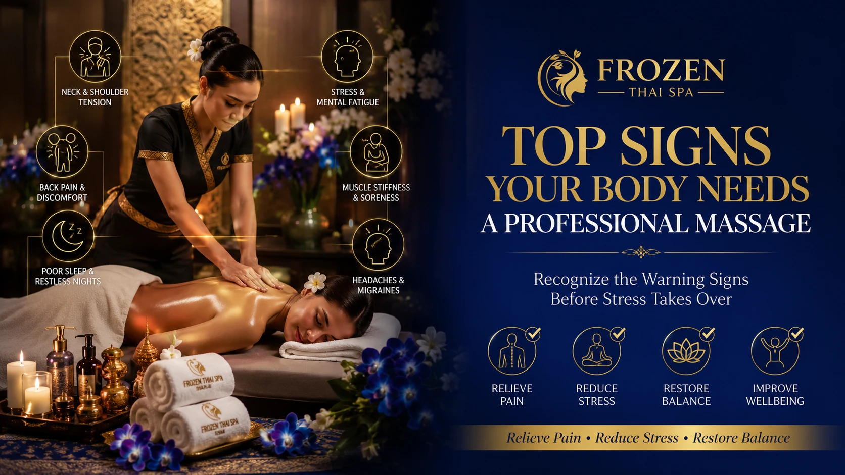 Top signs your body needs a professional massage - expert advice at Frozen Thai Spa Dhaka