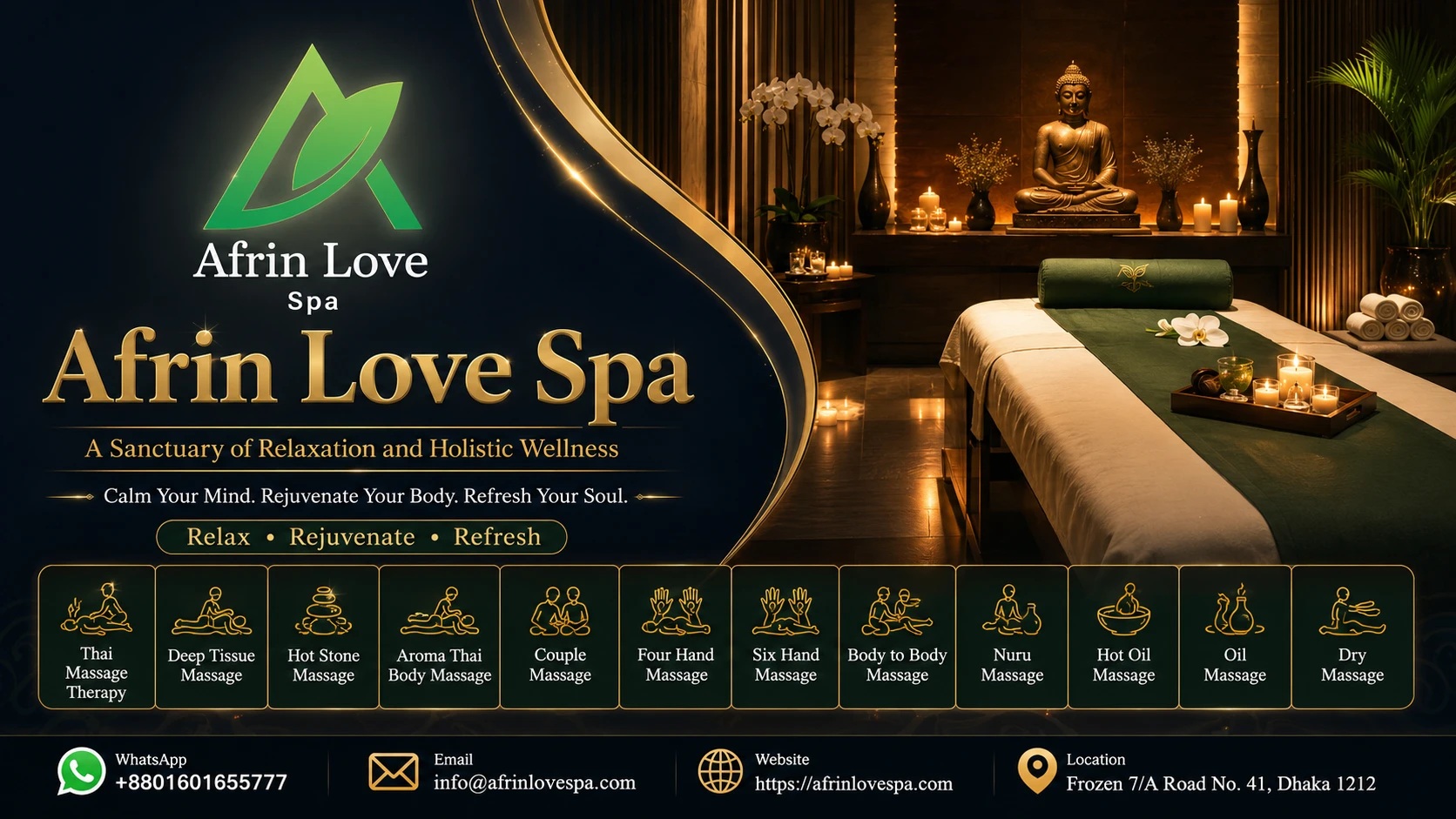 Afrin Love Spa - best hot oil massage in Gulshan and Banani