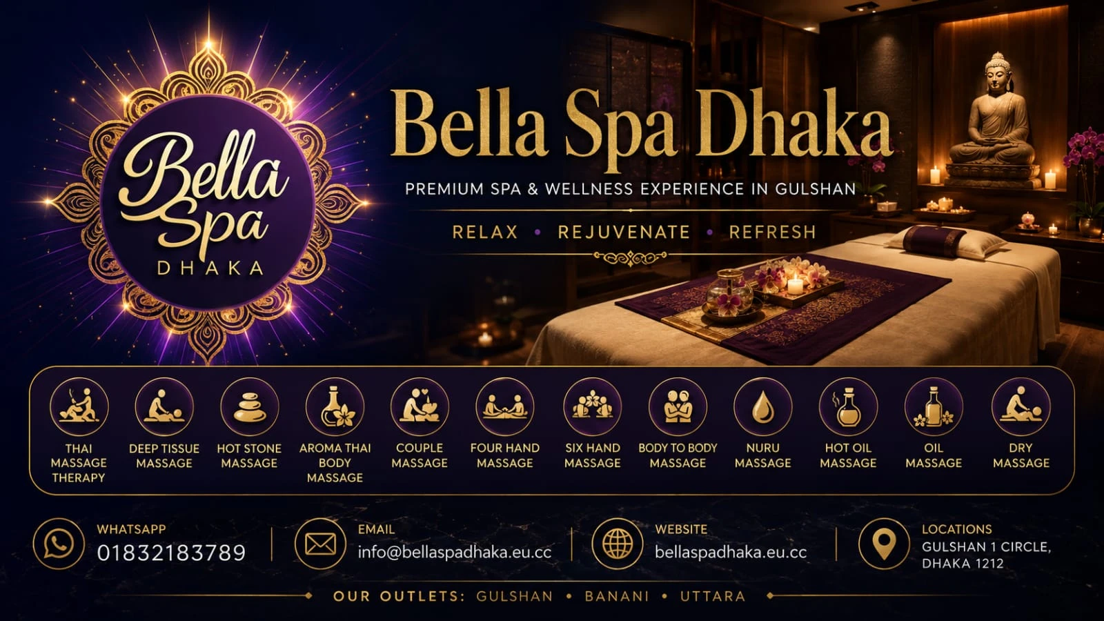 Bella Spa Dhaka - best aroma therapy spa in Gulshan 1
