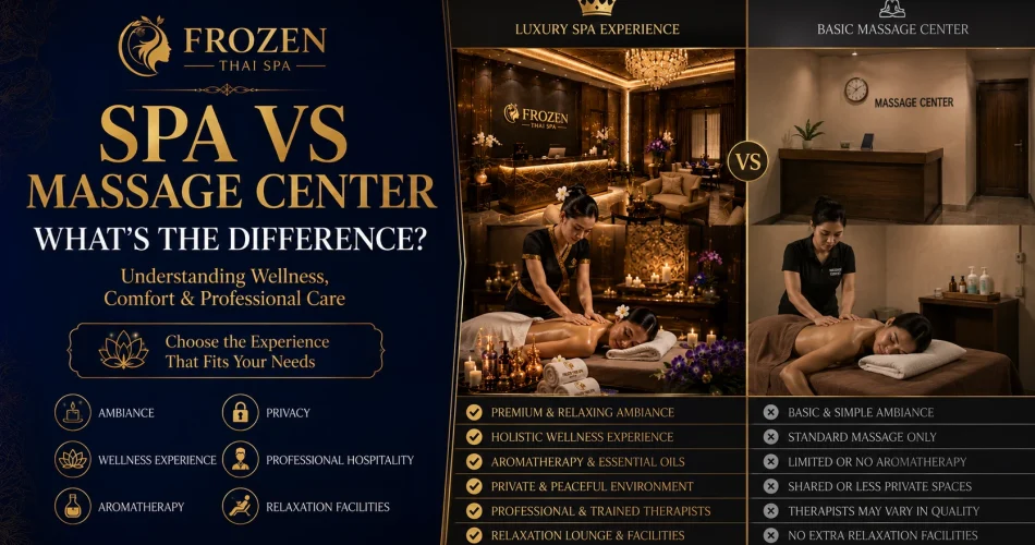 Spa vs Massage Center - What's the Difference?