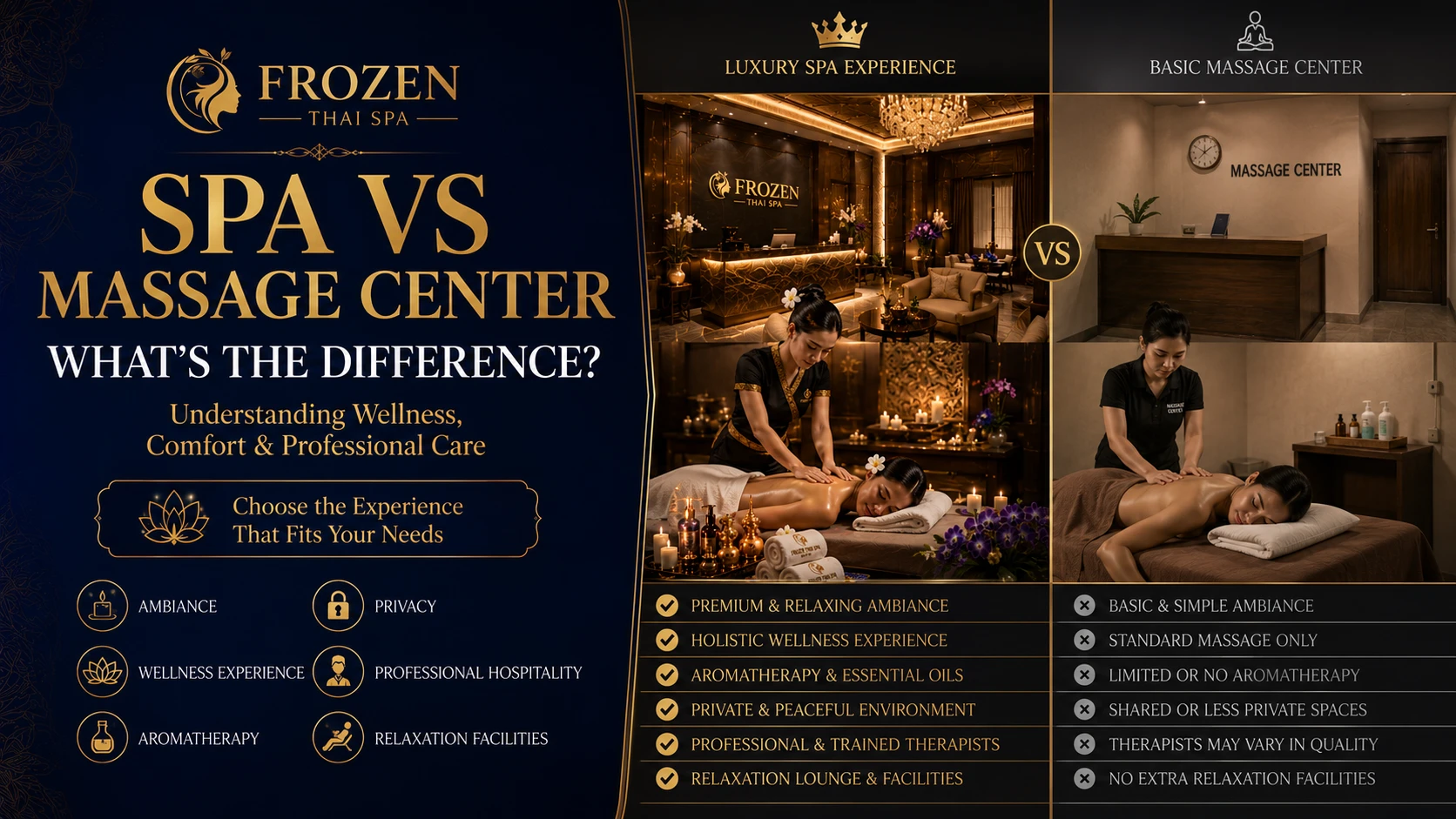 Spa vs Massage Center - What's the Difference?