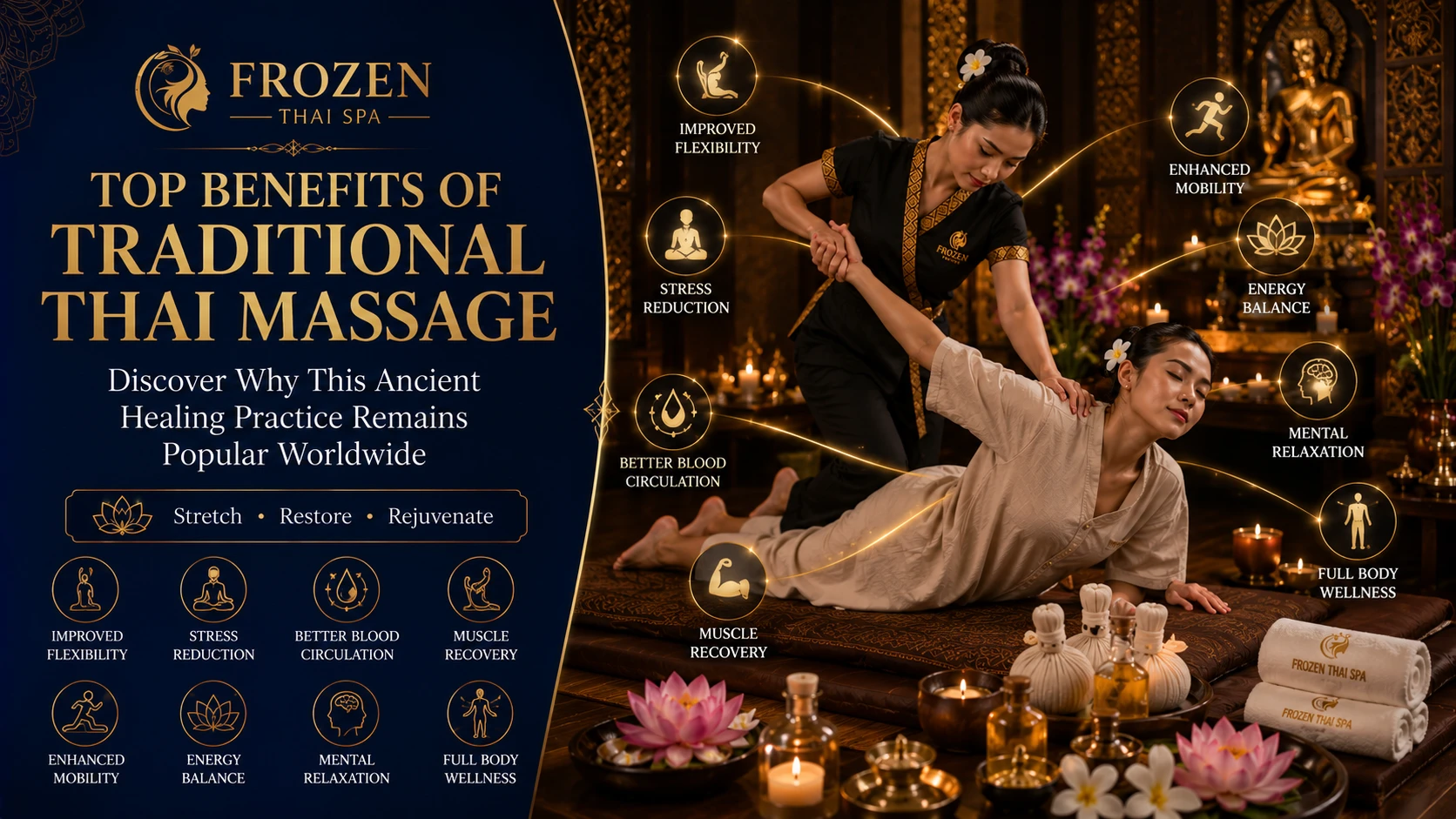 Top benefits of traditional Thai massage - therapeutic healing at Frozen Thai Spa Dhaka