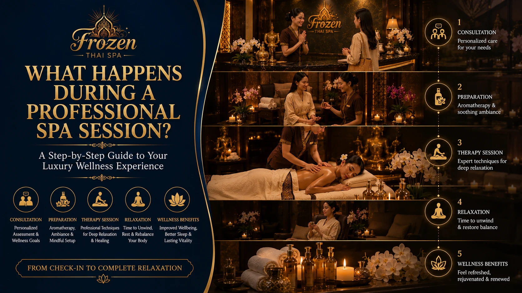 What happens during a professional spa session - step by step guide at Frozen Thai Spa Dhaka
